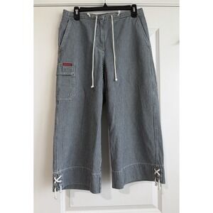 Lauren Jeans Co Ralph Lauren Women's Pinstripe Cropped Jeans Size 8